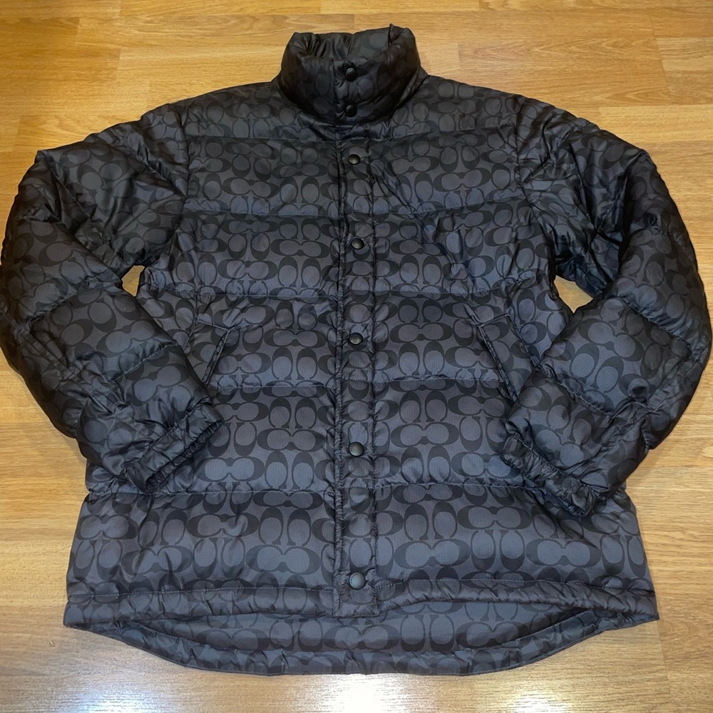 Coach signature C mens M black jacket